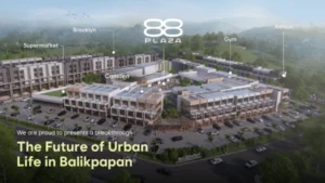 88 plaza adalah ruko dekat bandara sultan aji moh. sulaiman balikpapan